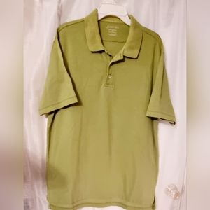 Men's St. John's Bay Olive Polo Shirt Sz Large